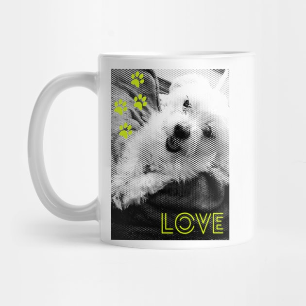 Love my dog V by mptresart